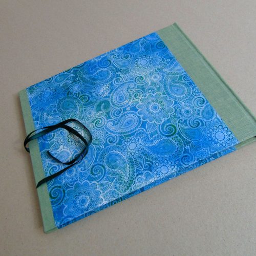 Álbum de fotos Teal Paisley 2 .MardePapel