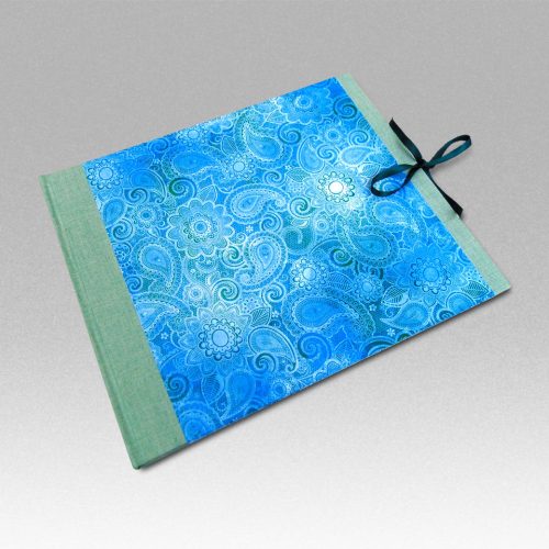 Álbum de fotos Teal Paisley 6 G. Mardepapel