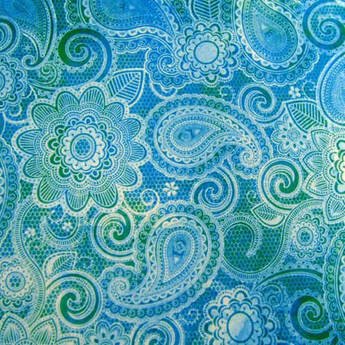 Álbum de fotos Teal Paisley 7.MardePapel