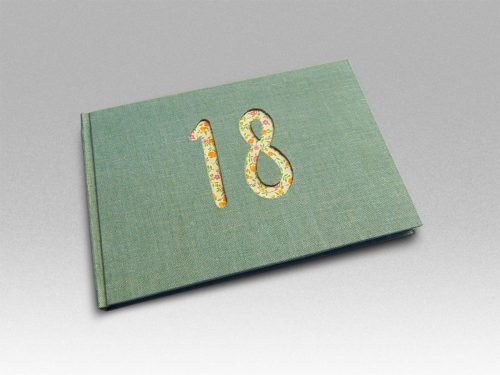 Libro de firmas 18 lino verde.MardePapel