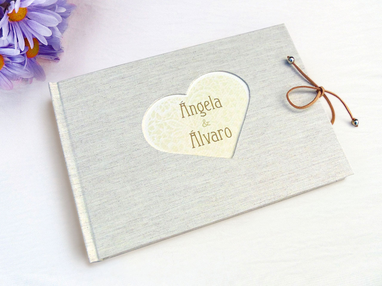 Libro de firmas para bodas personalizado