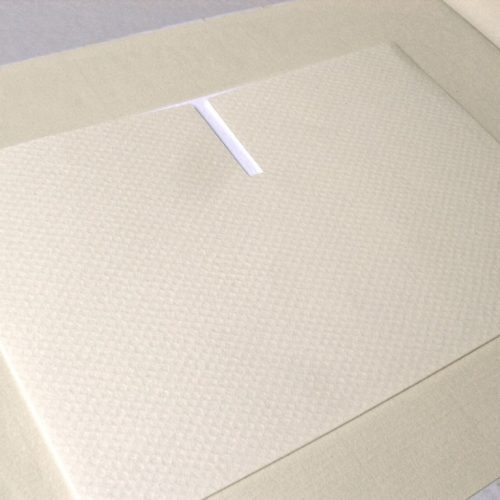 Libro de firmas lino beige con marco para foto 9. MardePapel