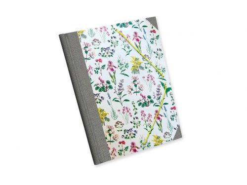 Conjunto con carpeta con flores silvestres 3. MardePapel