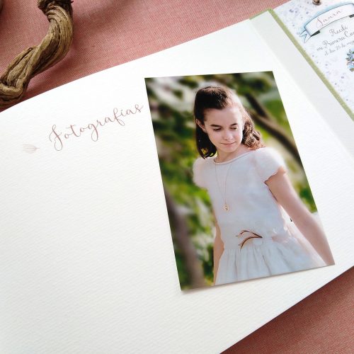 Libro de firmas niña ramo de flores 14. MardePapel