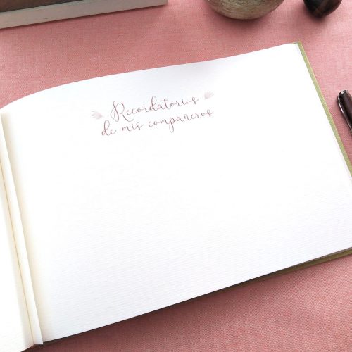 Libro de firmas niña ramo de flores 6. MardePapel
