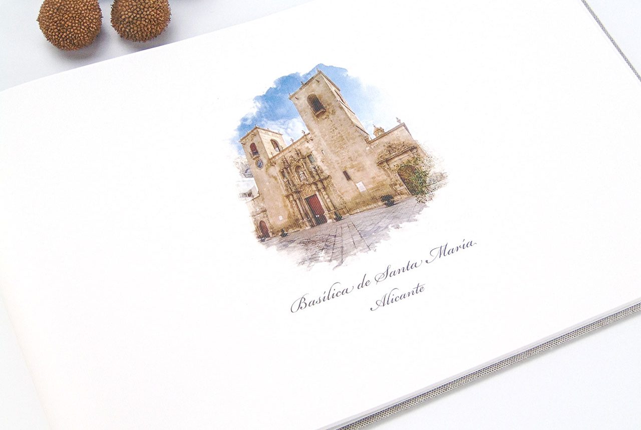 Libros de testigos y libros de firmas personalizados 3. MardePapel