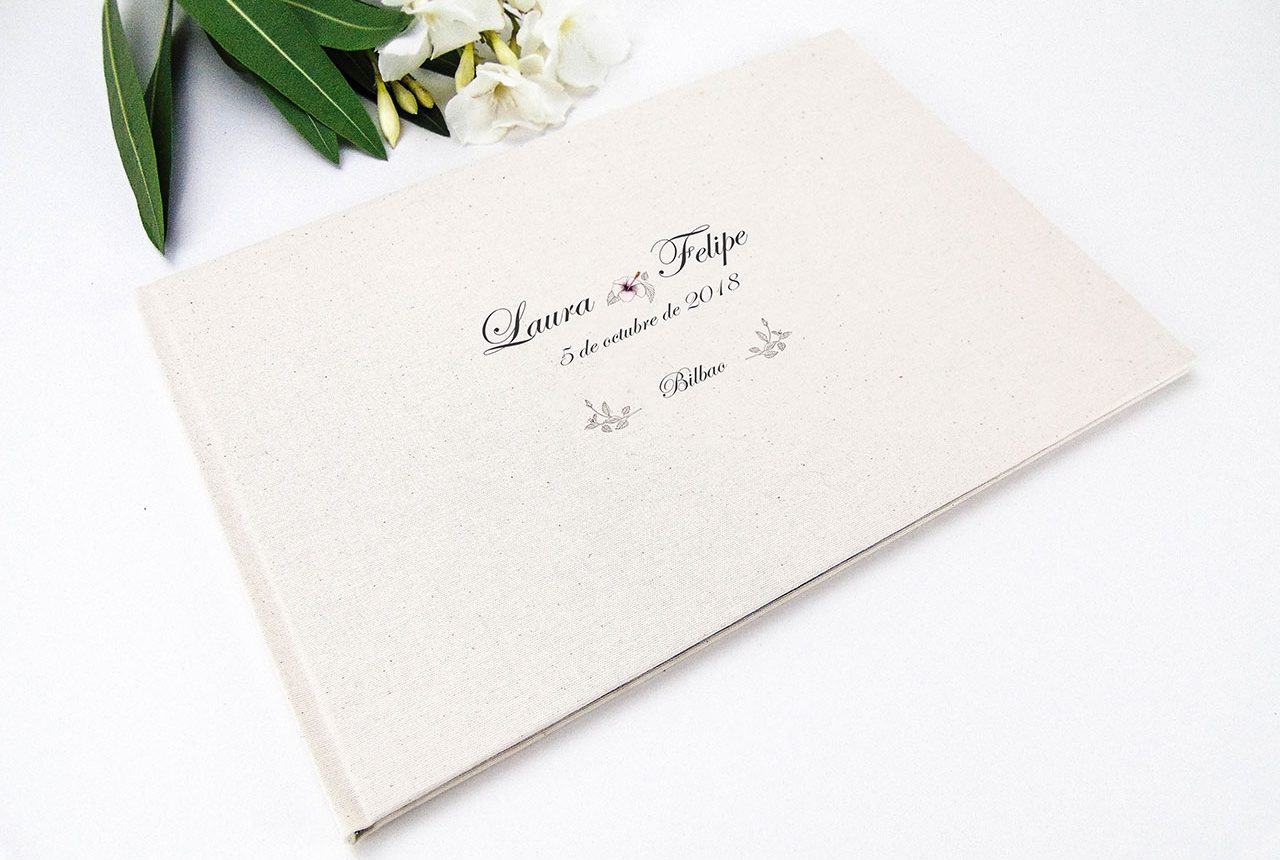 Libros de testigos y libros de firmas personalizados 7. MardePapel