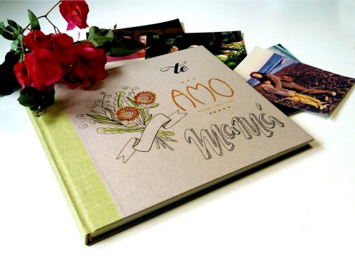 Álbum de fotos para mamá con girasoles 2. Mardepapel