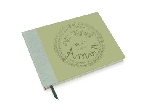 Libretas para mamá verde y rojo. Mardepapel