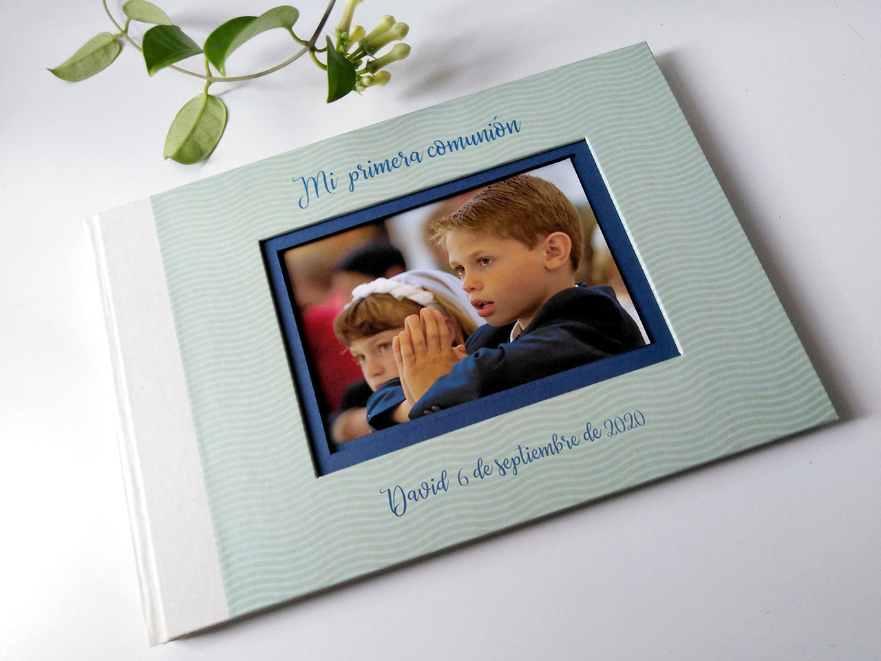 Libro impreso para rellenar<br>personalizado con nombre y fecha