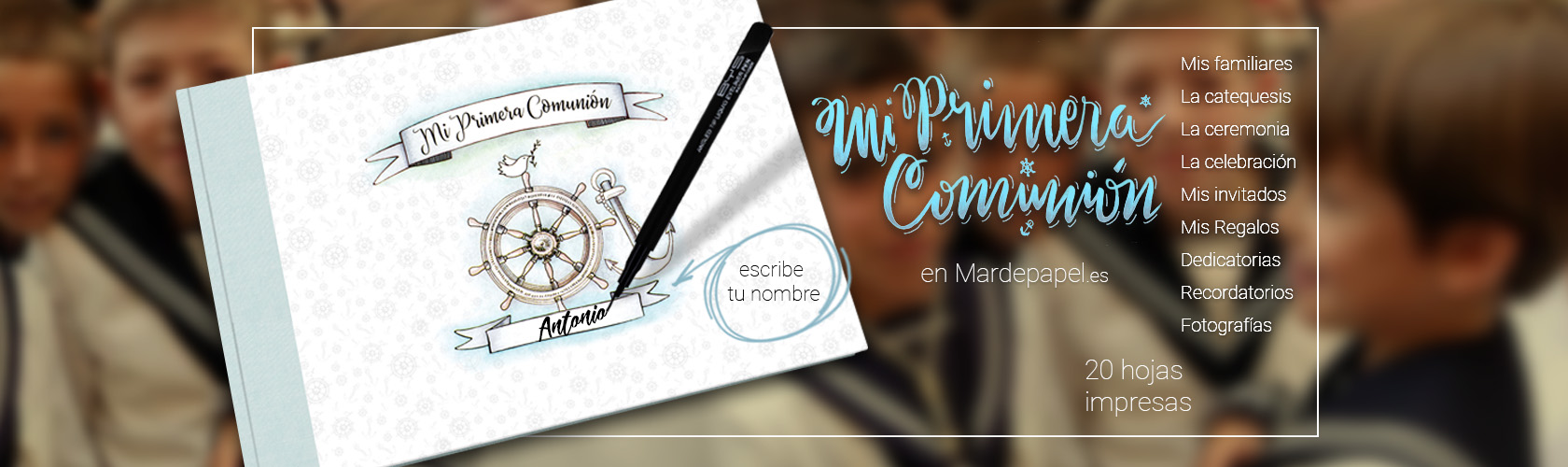 Mi primera comunión niño © Mardepapel