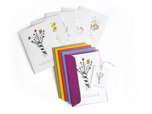 Tarjetas de saludos de primavera. Mardepapel