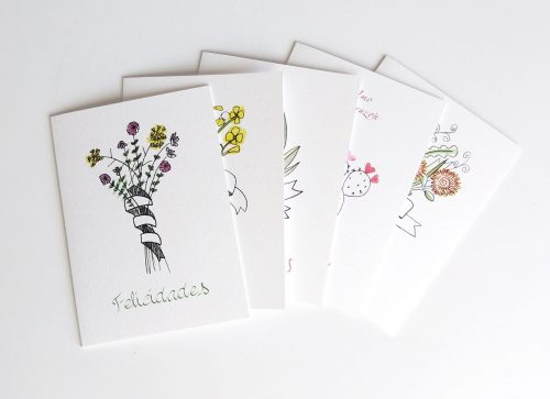 Tarjetas de saludos de primavera. Mardepapel