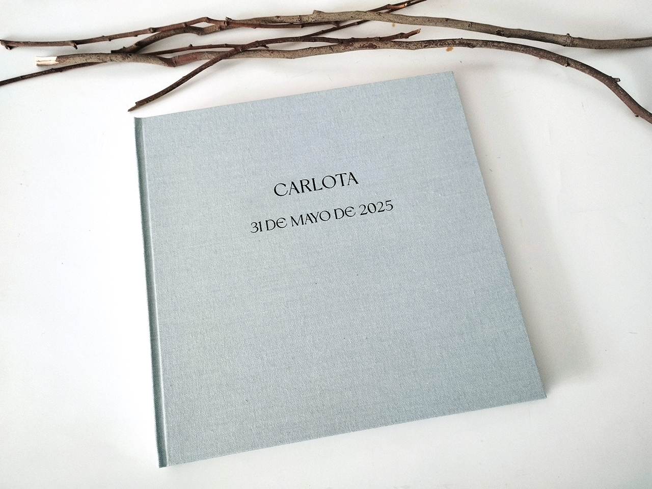 Álbum de fotos para bautizo.